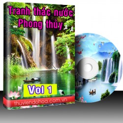Tranh thác nước, phong thủy Vol 1 (376 mẫu)